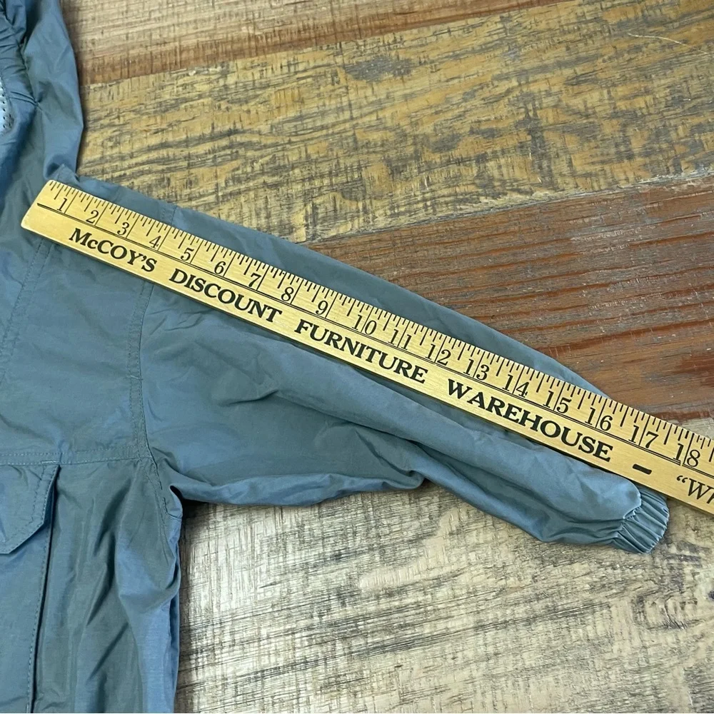 Lands End Rain Jacket Kids 5/6 nylon green